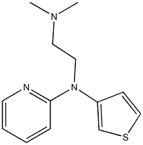 2-((2-DIMETHYLAMINOETHYL)-3-THIENYLAMINO)PYRIDINE 化学構造式