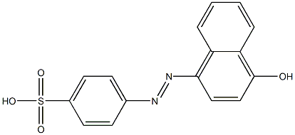 4-PARA-SULPHOPHENYLAZO-1-NAPHTHOL,,结构式