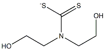 BIS(2-HYDROXYETHYL)DITHIOCARBAMATE,,结构式