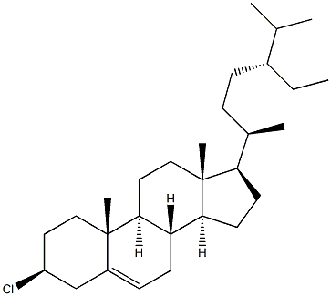 3-BETA-CHLOROSTIGMAST-5-ENE Struktur