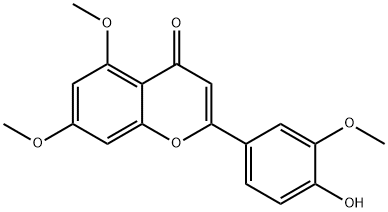 4'HYDROXY-3',5,7-TRIMETHOXYFLAVONE 结构式