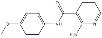 NICOTINAMIDE,2-AMINO-N-(PARA-METHOXYPHENYL)- Structure