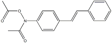 N-ACETOXY-4-ACETAMIDOSTILBENE Structure