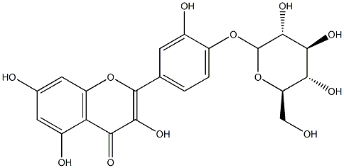 QUERCETIN-4'-O-GLYCOSIDE 结构式