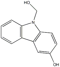 3-HYDROXY-N-HYDROXYMETHYLCARBAZOLE,,结构式
