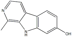 7-HYDROXY-1-METHYL-BETA-CARBOLINE Struktur