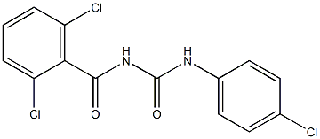 N-[(4-CHLOROPHENYL)AMINO-CARBONYL]-2,6-DICHLOROBENZAMIDE Structure