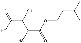 MONOISOAMYL2,3-DIMERCAPTOSUCCINICACID 化学構造式