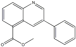METHYL-3-PHENYL-QUINOLINE-5-CARBOXYLATE Struktur