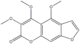 TRIMETHOXYPSORALEN 结构式