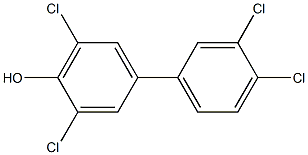 4'-HYDROXY-3,3'4,5'-TETRACHLOROBIPHENYL Structure