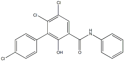 3-(PARA-CHLOROPHENYL)-4,5-DICHLOROSALICYLANILIDE,,结构式
