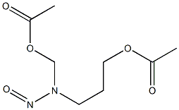 N-(3-ACETOXYPROPYL)-N-(ACETOXYMETHYL)NITROSAMINE Struktur