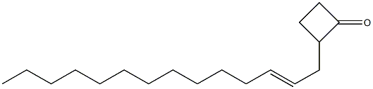 2-TETRADECENYLCYCLOBUTANONE Structure