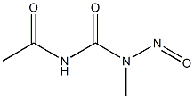 N-METHYL-N-NITROSO-N'-ACETYLUREA Struktur