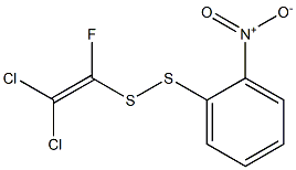 1-FLUORO-2,2-DICHLOROVINYL-2-NITROPHENYLDISULPHIDE Structure