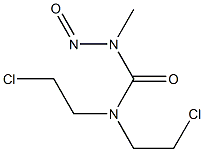 UREA,1,1-BIS(2-CHLOROETHYL)-3-METHYL-3-NITROSO- 结构式