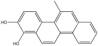 5-METHYLCHRYSENE-1,2-DIOL Structure