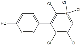 2',3'3',5',6'-PENTACHLORO-4-BIPHENYLOL Struktur