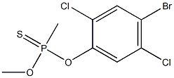 O-(2,5-DICHLORO-4-BROMOPHENYL)O-METHYLMETHYLPHOSPHONOTHIONATE Struktur