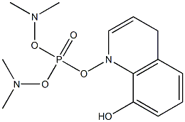 BIS-DIMETHYLAMIO-8-HYDROXY-QUINOLYLPHOSPHATE 化学構造式