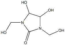 1,3-DIMETHYLOL-4,5-DIHYDROXY-2-IMIDAZOLIDINONE,,结构式