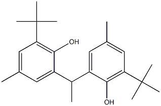 2,2-ETHYLENE-BIS(4-METHYL-6-TERTIARYBUTYLPHENOL) 结构式
