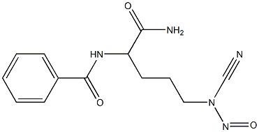  CYANAMIDE,N-(4-BENZAMIDO-4-CARBAMOYLBUTYL)-N-NITROSO