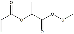 METHYLTHIO2-(PROPIONYLOXY)PROPIONATE Structure