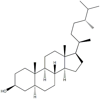 5-ALPHA-CAMPESTAN-3-BETA-OL 化学構造式