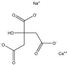 CALCIUMSODIUMCITRATE Structure