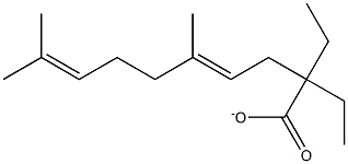 3,7-DIMETHYL-2,6-OCTADIEN-1-YL2-ETHYLBUTANOATE,,结构式