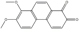 7,8-DIMETHOXY-1,2-PHENANTHRENEQUINONE,,结构式