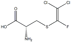 S-(2,2-DICHLORO-1-FLUOROVINYL)-L-CYSTEINE,,结构式