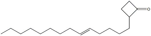 2TETRADEC5ENYLCYCLOBUTANONE Struktur