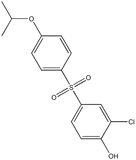 3-CHLORO-4-HYDROXYPHENYL4-ISOPROPOXYPHENYLSULFONE Structure