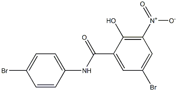 4'-BROMO-5-BROMO-3-NITROSALICYLANILIDE,,结构式