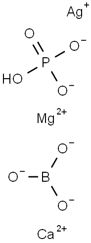 SILVER-MAGNESIUM-CALCIUM-PHOSPHATE-BORATE 结构式