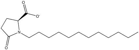 5-オキソ-2-ピロリジンカルボン酸ラウリル 化学構造式