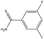 3-FLUORO-5-METHYL-THIOBENZAMIDE 结构式