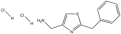 (2-Benzylthiazol-4-yl)methylaminedihydrochloride,,结构式