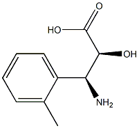 (2S,3S)-3-Amino-2-hydroxy-3-(2-methyl-phenyl)-propanoic acid Struktur