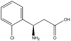 (R)-3-Amino-3-(2-chloro-phenyl)-propanoic acid Structure