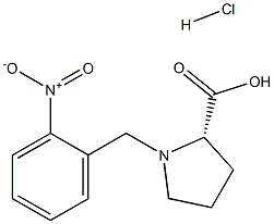 (R)-alpha-(2-nitro-benzyl)-proline hydrochloride Structure