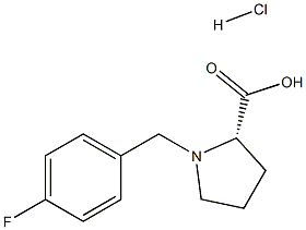 (R)-alpha-(4-fluoro-benzyl)-proline hydrochloride Structure