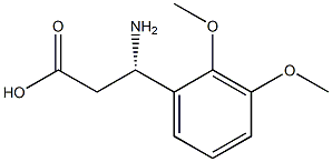 (S)-3-Amino-3-(2,3-dimethoxy-phenyl)-propanoic acid 结构式