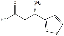 (S)-3-Amino-3-(3-thienyl)-propanoic acid Struktur