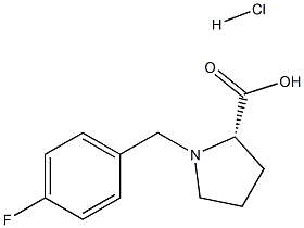 (S)-alpha-(4-fluoro-benzyl)-proline hydrochloride Structure