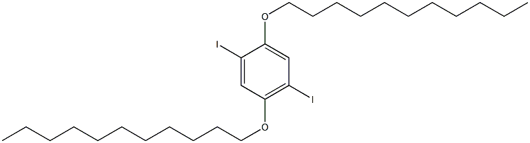 1,4-DIIODO-2,5-BIS(UNDECYLOXY)BENZENE Struktur