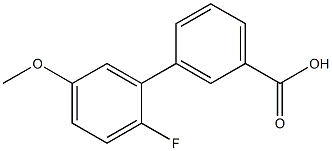 3-(2-Fluoro-5-methoxyphenyl)benzoic acid 化学構造式